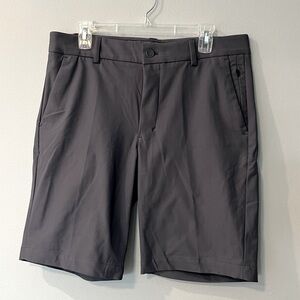 Men’s Gray Dress Shorts (size 34).